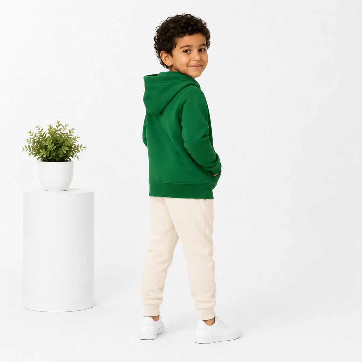 سويت شيرت بسوستة ميلتون قطن اخضر